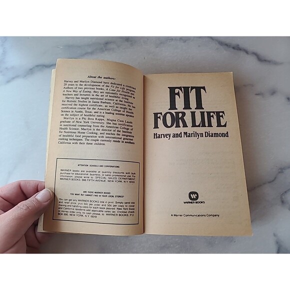 Fit For Life By Harvey And Marilyn Diamond Paperback - Picture 3 of 10